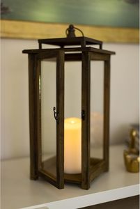 Rustic Wooden Handmade Eco-Friendly <b>Candle</b> <b>Lantern</b> <b>Candle</b> Holder for Home Wedding Outdoor Decor - Product Image 5