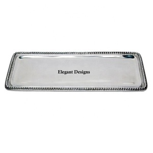 Plato de servicio de mesa de diseño único, bandeja de lujo hecha a mano al por mayor, plato de servicio de lujo asequible de alta calidad - Product Image 5