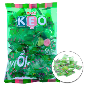 Caramelos Oishi de Guayaba, Caramelos Duros con Sabor a Fruta Verde, Bolsa de Caramelos con Sabor Dulce - Product Image 1