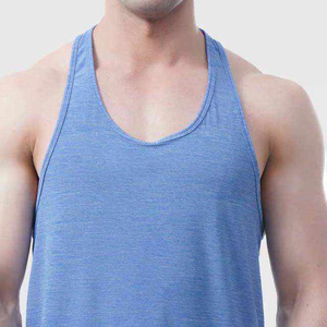 Men Tank <b>Top</b> Custom Logo Sleeveless Gym Shirt Wholesale Cotton Fitness Wear Bodybuilding Stringer Athletic Apparel Manufacturer - Product Image 5