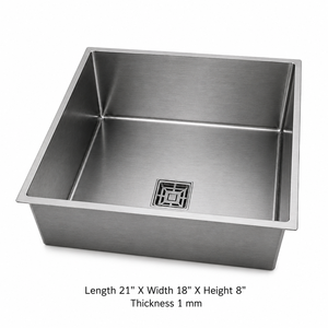 Stainless Steel Undermount 304 Grade Single Bowl <b>Kitchen</b> <b>Sink</b> Brushed Finish Durable - Product Image 5
