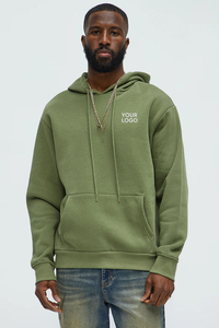 Sweat-shirts pour hommes de haute qualité avec logo personnalisé, 400 g, 100 % coton, molleton épais, coupe classique, grande taille, hiver, broderie perlée - Product Image 3