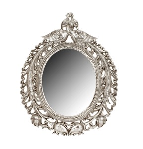 Miroir élégant en métal de style moderne contribuant à créer un environnement soigné et stylé, avec un cadre de miroir de designer de qualité assurée. - Product Image 1