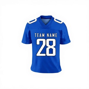 เสื้อฟุตบอลอเมริกันสีชมพูสำหรับผู้หญิง คอวี แขนสั้น พิมพ์ลายแบบ Sublimation พร้อมชื่อทีมและหมายเลข ระบายอากาศได้ดี ผลิตจากโพลีเอสเตอร์ - Product Image 4