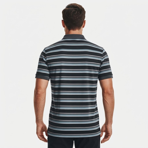 <b>Mens</b> Premium Solid Canvas Spandex/Polyester Eco-Friendly Front Logo Knitted <b>Shirt</b> Classic <b>Collared</b> Short Sleeve ODM Modern Fit - Product Image 2