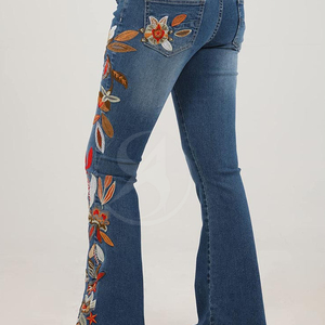 Pantalon décontracté 2026 à jambe large, taille haute, coupe droite ample en jean respirant, pantalon long oversize - Product Image 4