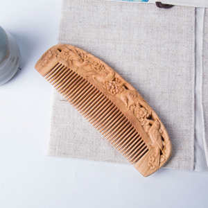 Peine de Bambú de Dientes Anchos para Desenredar el Cabello Húmedo/Seco, Ecológico, Hecho a Mano, Religioso |   Salud y Belleza |   Cabello - Product Image 6