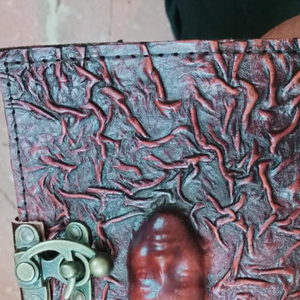 Handmade Pure <b>Leather</b> Journal With Artistic Handwork Handcrafted <b>Leather</b> <b>Notebook</b> Wholesale Bulk Supplier Manufacturer India - Product Image 4