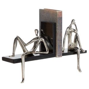 Sujetalibros artísticos únicos de metal para el hogar, biblioteca, oficina, escritorio, estantería decorativa, soporte para libros - Product Image 3