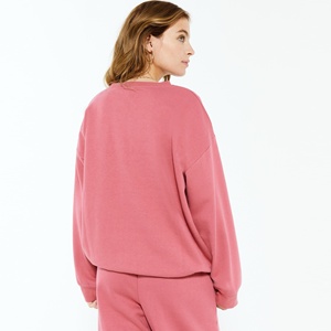 Vêtements d'hiver en gros 2025 Pull à manches longues pour femmes Taille régulière Acid Washed Crewneck Sweatshirt Personnalisé - Product Image 4