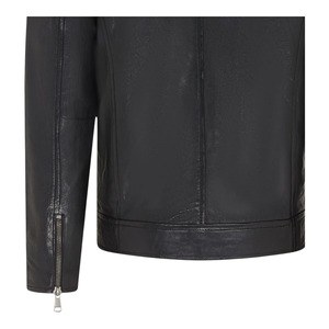 Blouson de motard en cuir véritable de qualité supérieure pour homme, fermeture éclair sur le devant, service d'échantillons d'usine disponible dès aujourd'hui - Product Image 5