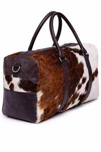 กระเป๋าหนังทรงดัฟเฟิล ทำมือ น้ำหนักเบา ปิดด้วยซิป พกพาสะดวก กระเป๋าเดินทางสุดสัปดาห์ สไตล์วินเทจ ความจุขนาดใหญ่ - Product Image 4