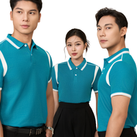 T-shirt polo à la mode 210g 65% coton 35% Poly décontracté élégant contraste aisselles conception personnalisée et livraison mondiale rapide