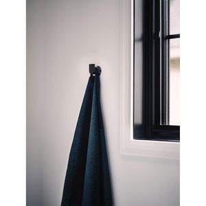 LX Single Robe <b>Hook</b> or <b>Towel</b> Hanger Modern Matte Black Design for Kitchen or Bathroom BH3803BL - Product Image 4