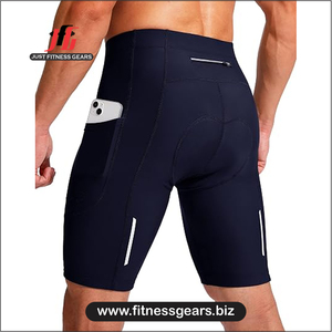 High Performance Eco-Friendly Breathable Spandex/Polyester <b>Cycling</b> <b>Shorts</b> Customizable Options Men-<b>Padded</b> Comfort Quick Dry - Product Image 2