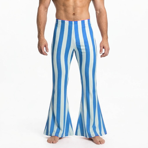 Pantalones Deportivos Casuales de Alta Calidad para Hombre, Ligeros, a la Moda, con Cintura Elástica y Corte Acampanado - Product Image 1