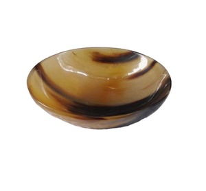 Western ชามเสิร์ฟเขาสีธรรมชาติ,ชามสำหรับใช้ในบ้านโรงแรมร้านอาหารอุปกรณ์บนโต๊ะอาหารแฮนด์เมดดีไซน์ไม่ซ้ำใคร - Product Image 1