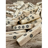 Jeu d'intérieur de haute qualité en corne de buffle et de chameau, style animalier, naturel, fait main, sculpté, personnalisé, 4 faces, objet d'art de collection