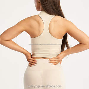 2025 nouvelle fabrication sans couture soutien-gorge de sport pour les femmes broderie personnalisée Gym & Yoga porter en plein air respirant blanc sport soutien-gorge - Product Image 5