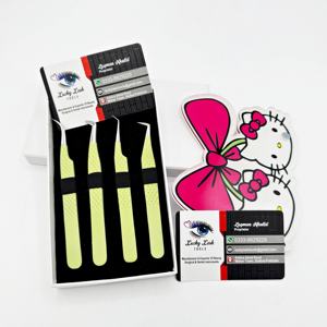 Offres Spéciales Hello Kitty cils tuile pince à épiler été vert classique ramassage isolation cils pince à épiler boîte personnalisée cils pince à épiler - Product Image 4