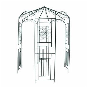 Arche de jardin vert foncé de 98.4 pouces Fournitures de jardin élégantes - Product Image 2