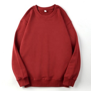 Homme Genser Svitcemizo เสื้อสเวตเตอร์ผู้ชาย,เสื้อสวมหัวคอตตอนโพลีเอสเตอร์หนาสีขาวธรรมดา Unisex 350GSM - Product Image 3