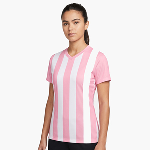 เสื้อฟุตบอลหญิงแบบซับลิเมชั่นสั่งทำพิเศษ เสื้อฟุตบอลหญิงพร้อมโลโก้และชื่อผู้เล่นแบบกำหนดเอง เสื้อฟุตบอลคอวีสำหรับผู้หญิง - Product Image 6