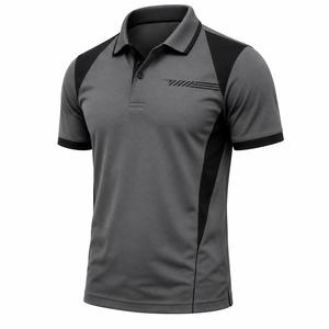 Camiseta de Manga Corta para Hombre, Diseño Frontal con Logotipo Personalizado, Transpirable, de Secado Rápido, en Tela Jersey de Poliéster/Algodón, Estilo Casual - Product Image 2