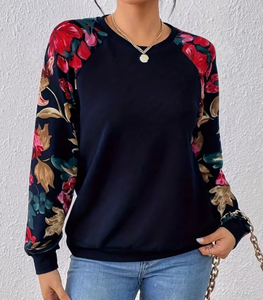 Sudadera de Punto con Estampado de Dibujos Animados para Mujer, Cuello Redondo, Manga Larga, Informal, para Otoño, 100% Algodón, Transpirable, Suave, 180g - Product Image 6
