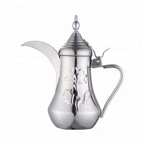 กาต้มกาแฟทองเหลืองสลักลายแบบโบราณ ดัลลาห์แบบดั้งเดิม กาต้มน้ำชา งานฝีมือตะวันออกกลาง ชุดขายส่ง - Product Image 6