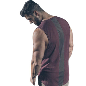 Camiseta sin Mangas para Hombre, Diseño Liso, Tejido Ligero de Secado Rápido, Cuello Alto, 120g, Talla Adulto, Alta Demanda, ODM - Product Image 2