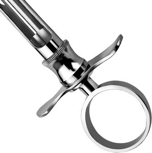 Seringues dentaires manuelles en acier inoxydable de haute qualité, poignée à anneau pliable, certifiées CE, garantie 1 an - Product Image 5