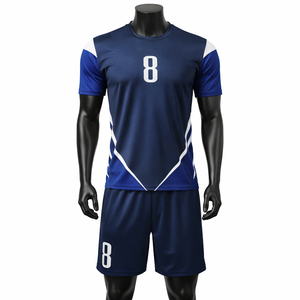 Ensemble d'uniformes de volley-ball personnalisés pour hommes, maillot et short, séchage rapide, respirant, polyester, kit d'équipe, impression par sublimation, OEM, marque privée - Product Image 1