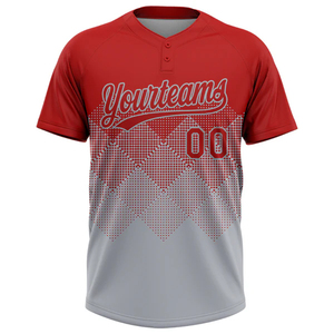 เสื้อเบสบอลซอฟต์บอลแบบสั่งทำพิเศษ ปักสองปุ่ม ชุดยูนิฟอร์มเบสบอลซอฟต์บอล สำหรับเด็ก วัยรุ่น ผู้ชาย ผู้หญิง ชุดกีฬา - Product Image 2