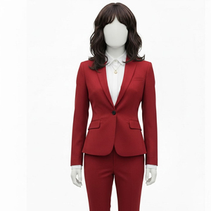 Blazer de Mujer de Último Diseño, Color Sólido, Manga Larga, Botón Único, Blazers de Oficina para Damas, Traje de Mujer, Chaquetas de Negocios para Mujer - Product Image 6