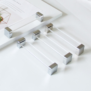 Tiradores de Gabinete Modernos de Alta Calidad en Acrílico y Aleación de Zinc, Herrajes Minimalistas Transparentes para Cocina, Comedor y Baño - Product Image 4