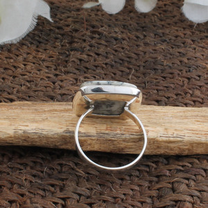 Natural Dendritic Opal <b>Ring</b> 925 Sterling <b>Silver</b> Tree Opal Gemstone <b>Ring</b> Opal Jewelry for Women Handcrafted <b>Statement</b> Wholesale - Product Image 5