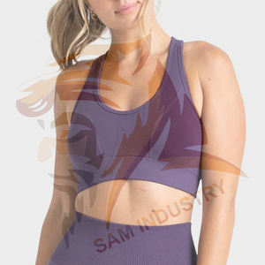 Soutien-gorge de sport sans couture de haute qualité, maintien moyen, pour entraînement, gym, fitness, yoga, pour femmes - Product Image 5