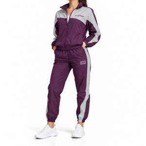 Hip Hop Style Oversize Fit Solid Color <b>Windbreaker</b> Tracksuit For <b>Women</b> <b>Windbreaker</b> Lightweight Streetwear Sweatsuit - Product Image 5
