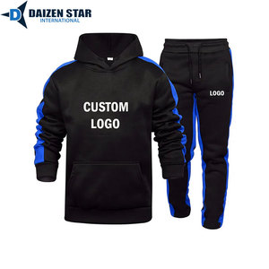 Hooded Fleece Tracksuit with Drawstring Closure Streetwear Style Breathable & Eco-Friendly Unisex Adult - Product Image 4