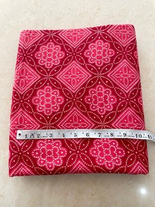 <b>Red</b> Hand Block Printed Cotton Fabric Geometric Floral Jaipur Sanganeri Dress <b>Material</b> Apparel Textile Wholesale - Product Image 3