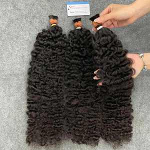 Extensiones de Cabello Rizado Vietnamita Crudo Premium a Granel, Cabello Humano Virgen de Donante Único con Cutícula Alineada para Trenzas al por Mayor - Product Image 6