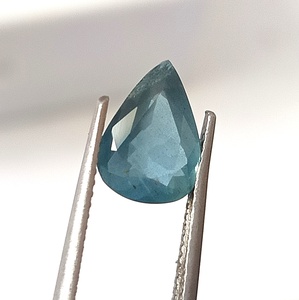 Piedra Preciosa Suelta de Aguamarina Azul Natural de 2.15 Quilates, Corte Pera Facetado, Translúcida, 7.8x10.8x4.8mm, Personalizada para Joyería - Product Image 4