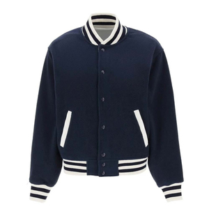 Chaqueta Varsity Retro para Mujer, Estilo Bomber con Mangas en Contraste, Cierre de Broches, Ropa Deportiva de Moda para Dama - Product Image 2