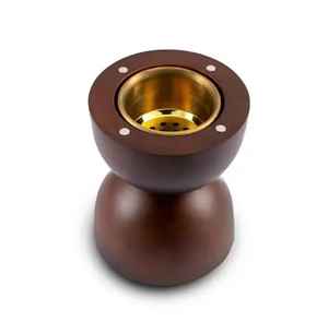 Quemador de Incienso Ecológico de Madera de Acacia con Tapa de Malla Metálica, Decoración para el Hogar, Aromaterapia, Mubkharah, Estilo Único, Bakhoor - Product Image 4