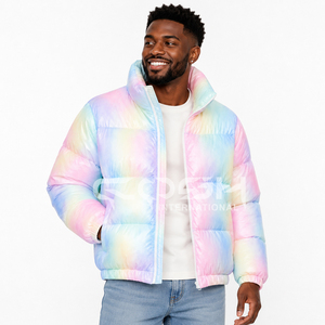 Chaqueta Acolchada Cosh International con Degradado de Color Personalizado, Resistente al Viento, Gruesa, de Poliéster, Informal para Invierno, con Cuello Alto y Cierre de Cremallera - Product Image 1
