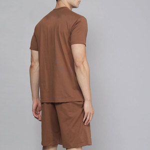 Custom Made <b>Design</b> Wholesale Summer Breathable High Quality <b>T</b>-<b>Shirt</b> & <b>Shorts</b> <b>Set</b> Solid Color 100% Cotton Made Cheap Price <b>Men</b> - Product Image 6