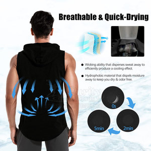 Fashion Forward Style Sleeveless <b>Hoodies</b> <b>Cool</b> Fabric Sleeveless <b>Hoodies</b> Summer Trend Sleeveless <b>Hoodies</b> - Product Image 4