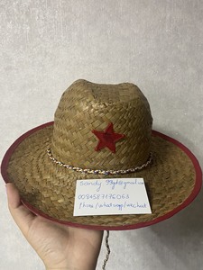 Sombrero de Paja Natural de Caña Marina Plegable Estilo Vaquero para Playa, Deportes, Sol, Rayas, Casual, para Mujer y Hombre, Uso Diario, Boda, Fiesta, Hogar, Jardín, Venta al por Mayor - Product Image 5