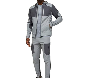 Conjuntos de cortavientos para hombre, fáciles de usar, recién llegados, talla grande, transpirables, de verano, 100% poliéster, estilo vintage. - Product Image 1